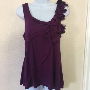 Anthropologie One September Plum Top Small